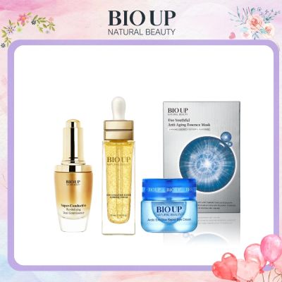 金喜肌泌獨家組(膠原蜜泌精華+雙金萃+修護眼霜+抗老面膜)